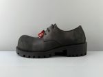 Balenciaga Hummer Bull Leather Upper Round Toe Lace-up Men's Shoes